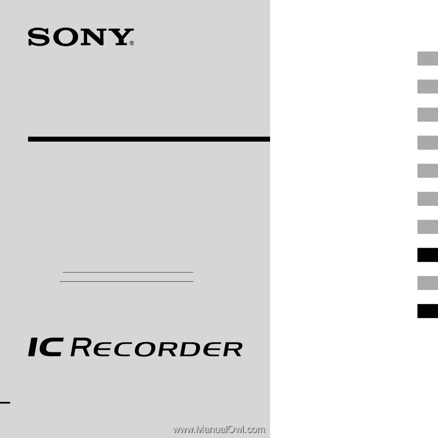 sony ic recorder manual px720